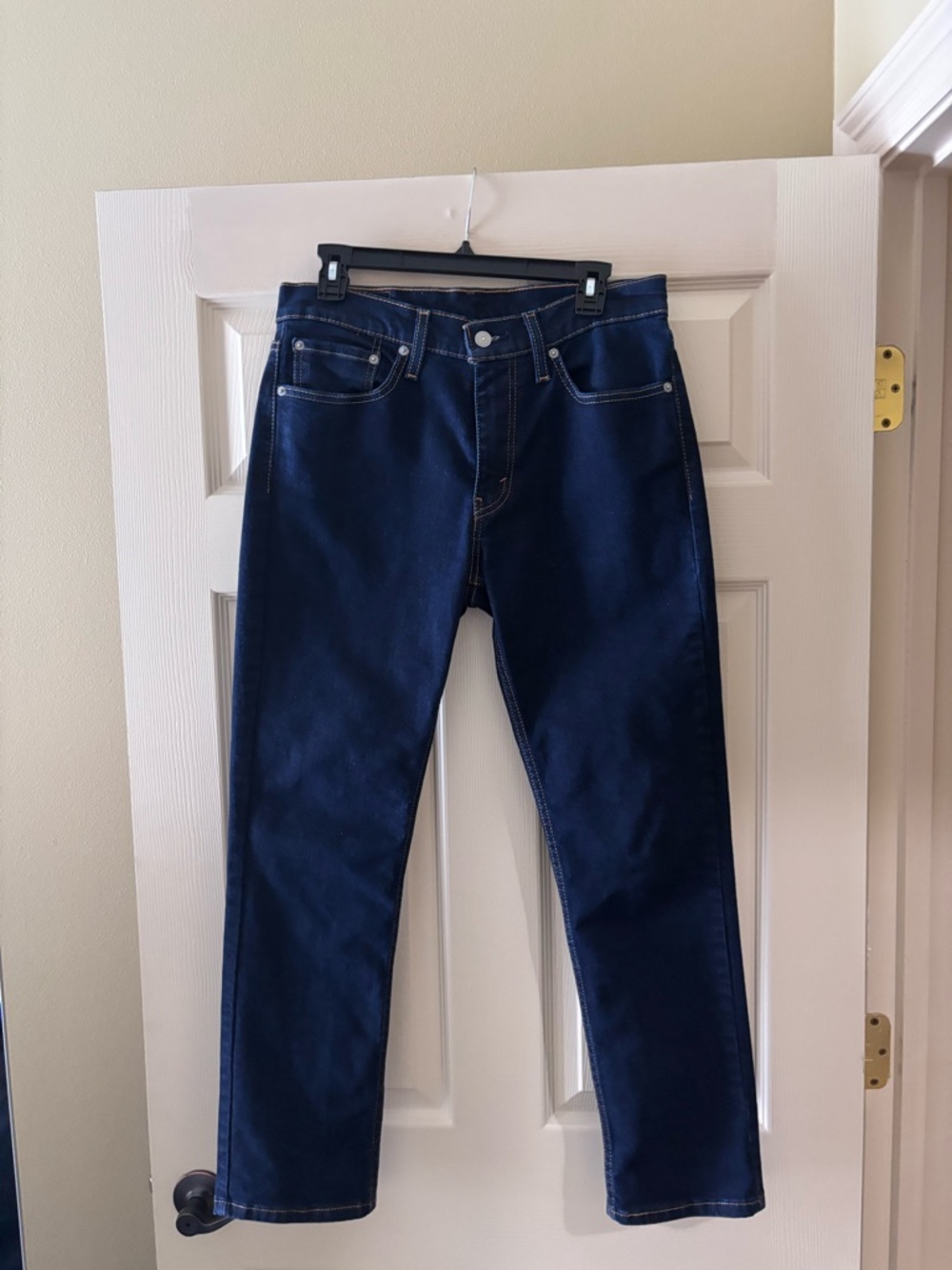 Men's Dark Blue Slim-Fit Jeans